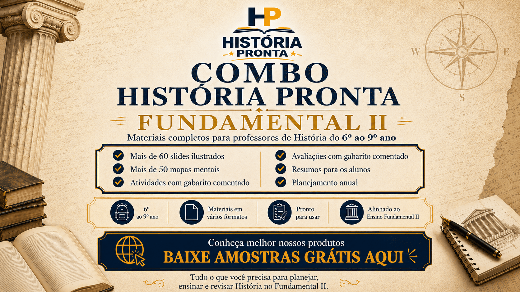 Combo História Pronta - Fundamental II